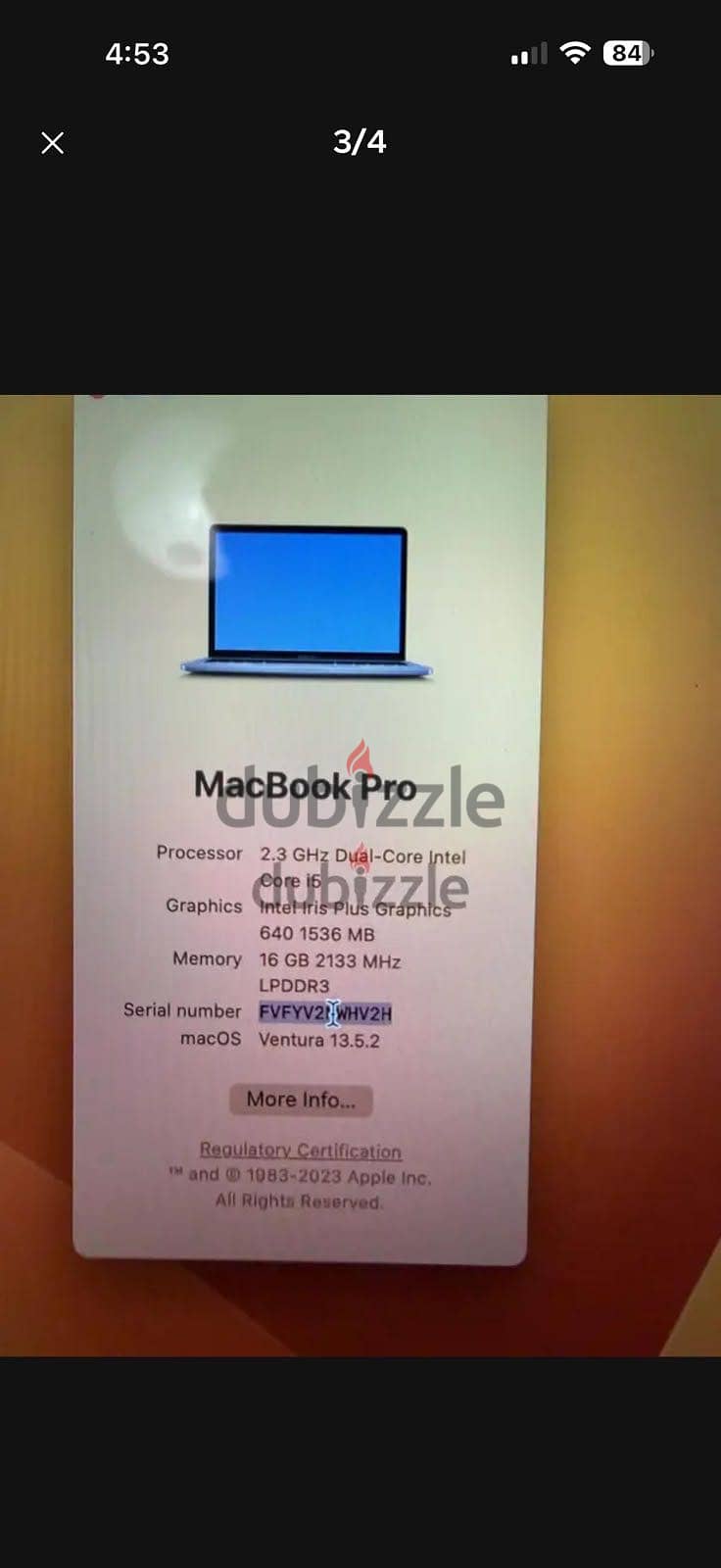 Macbook pro 13 inch 2