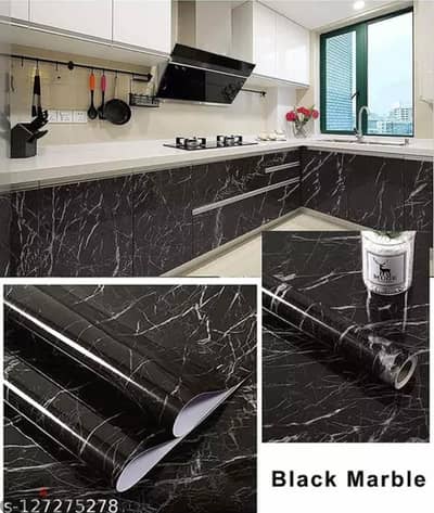 بديل الرخام ال Marble  •رول أستيكر ماربل رخامي أبيض وأسود  •شكلة شيك و