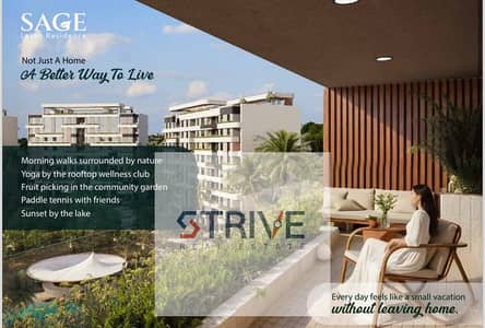 With cash Discount 40% an Apartment Prime Location Open View direct on land scape and water features in sage lakes R8 new capital