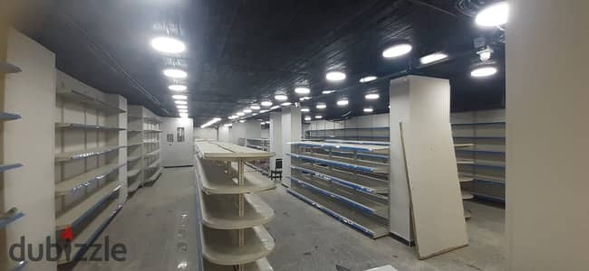 سوبر ماركت للايجار فى حدائق الاهرام 350 م مفروش ومتشطب 100الف