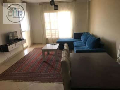 Furnished 3-bedroom apartment for rent in a Sheikh Zayed compound; long-term lease only.