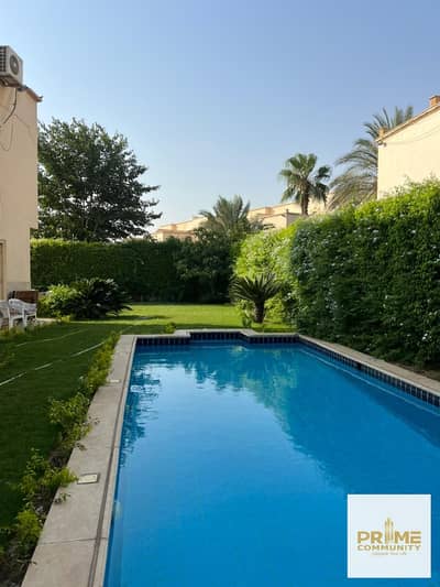 Twin house mega fully finished and furnished with swimming pool in prime location in Greens compound Zayed city