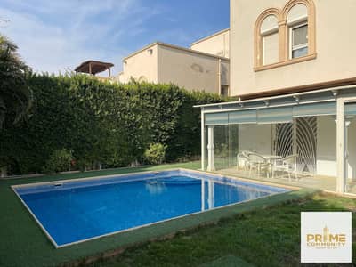 Twin house303 sqm fully finished and furnished with swimming pool for sale in prime location in Greens  Zayed city