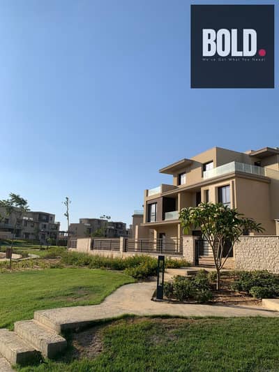 Selling Twin house 290m | Delivered  | Landscape View in The Estates by SODIC - New Zayed