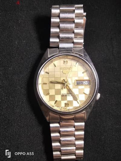 ساعة سيكو 5 أوتوماتيك ياباني أصلي مينا كلاسيك Seiko 5 Automatic 23 Jew