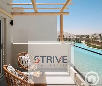 شاليه مقدم 5% وتقسيط على 9 سنوات بإطلالة على البحيرة (Lagoon) في مشروع "المصيف" (El Masyaf) بمنطقة رأس الحكمة