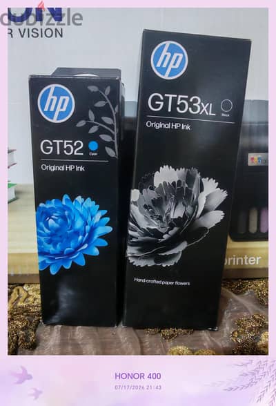 زجاجات حبر متوافقة مع طابعة اتش بي GT53XL GT52