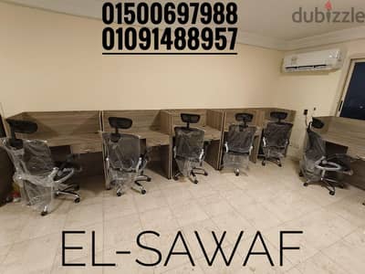 خلية عمل-ورك ستيشن-خشب mdfاسباني-اثاث مكتبي-work station-partiton