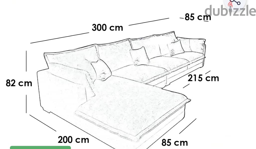Grey L-shape sofa 1