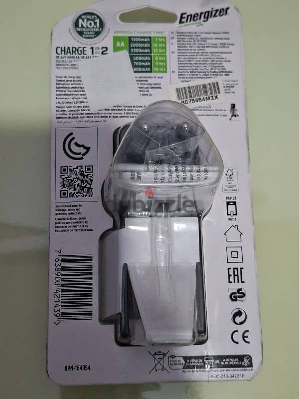 New Rechargeable Energizer AA 2 1