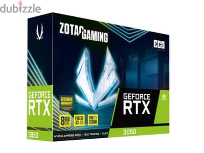 كارت شاشة نيفيديا Nvidia Zotac RTX 3050 8GB بحالة ممتازة