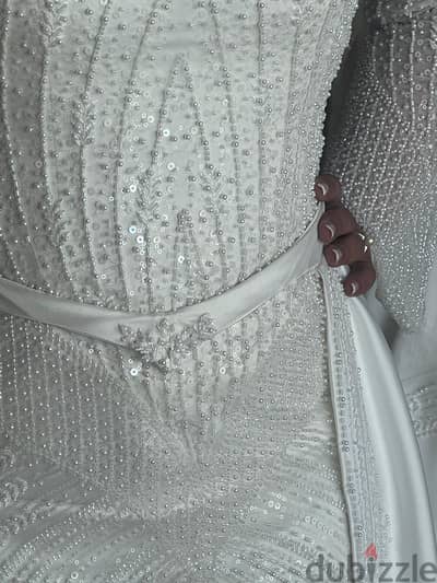 Wedding dress inspired by Egyptian designs