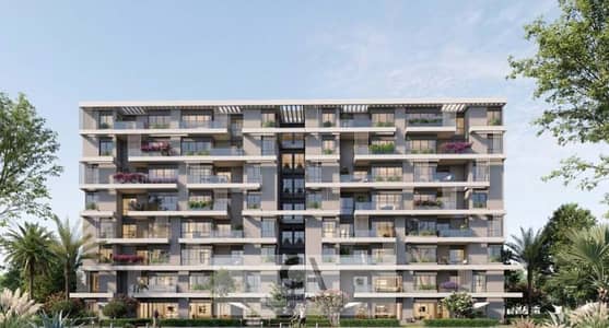 Two-bedroom apartment for sale with a 5% down payment and installments over 10 years in the Valis Sky Abu Dhabi project, located in the Sixth Settleme