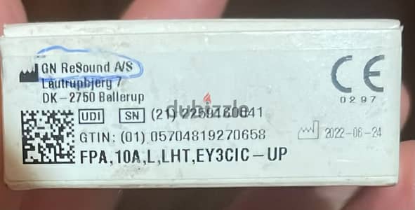 سماعة طبية GN ReSound Enya 3 CIC UP أصلية