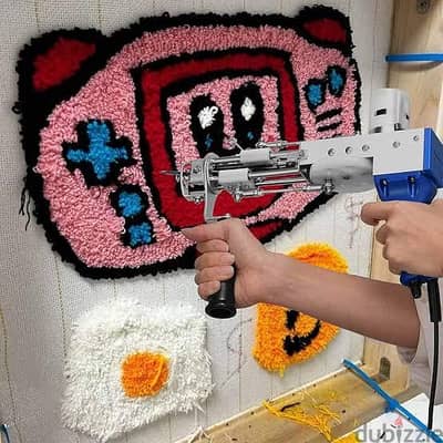 مسدس تافتنج لعمل سجاد ولوحات ومعلقات يدوية جاهز للبدء
