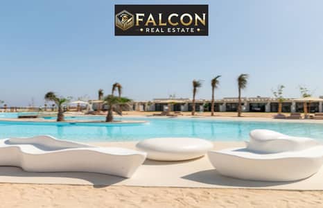 chalet + garden High Privacy sea view, fully finished, prime location next to Telal & Marassi in D- Bay North Coast.