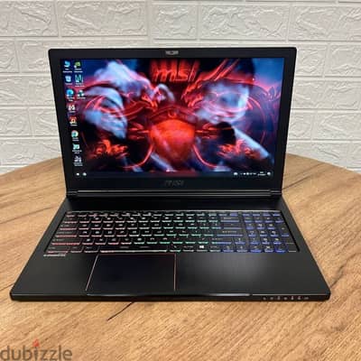 MSI GS63VR i7-16-1TB-NVIDIA 6GB Gaming Laptop لابتوب جيمينج خارق