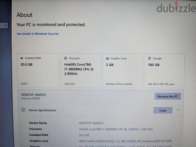 Dell precision m6800