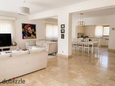 Luxury fully furnished duplex for rent in the prestigious Sarayat Maadi area, offering a prime residential location close to all essential services an