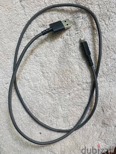 وصلة أيفون أنكر أصلية Anker Lightning Cable (قماش ضد القطع)