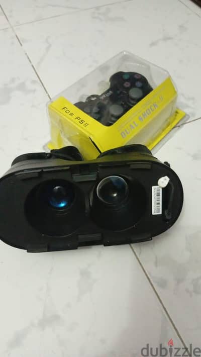 نظارة Vr للموبايل والالعاب + دراع بلاستيشن 2