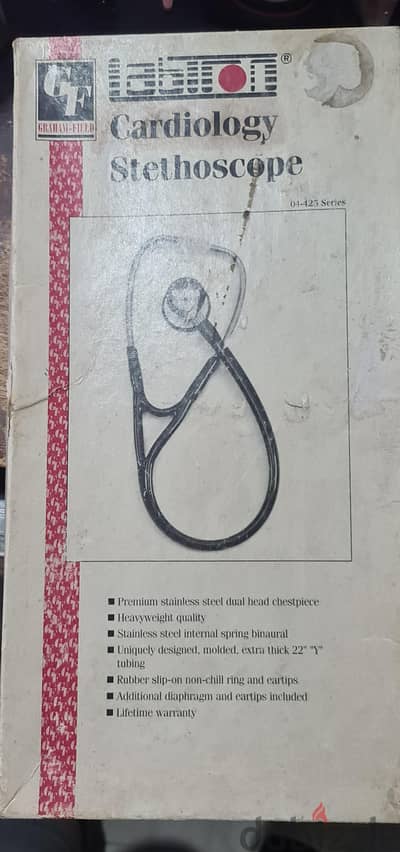 Graham-field cardiology stethoscope, Black 04-435 series