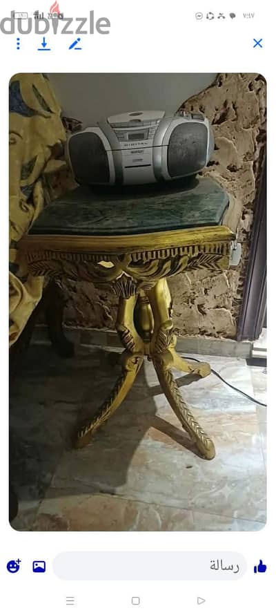 تاربيزة خشب ب الرخام