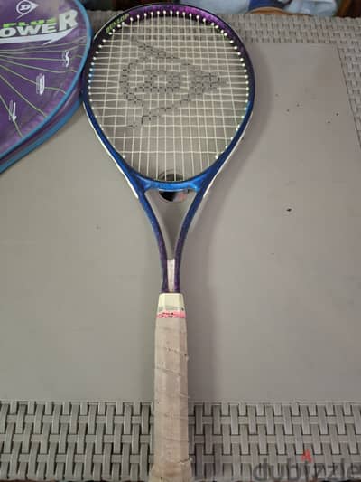 مضرب تنس Dunlop Plus Power أوريجينال بحالة ممتازة + الجراب الأصلي