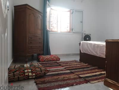 شقة للإيجار فاضية/ نص فرش
