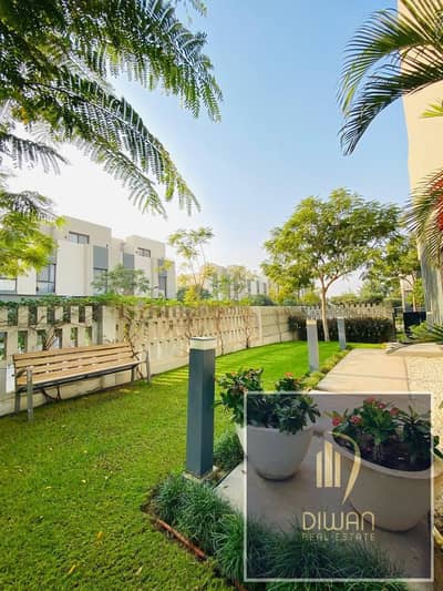 Duplex with a garden for sale—ready to move —in the Emirati-developed "Al Burouj" compound in El Shorouk,opposite the International Medical Center.