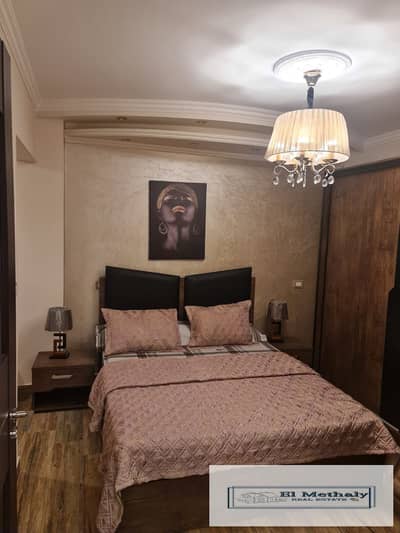 90m² apartment for sale in Al Rehab, first floor, super-lux finish.