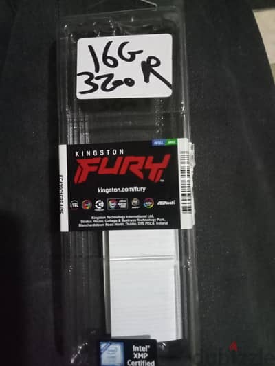 رام 16 جيجا Kingston Fury ddr4