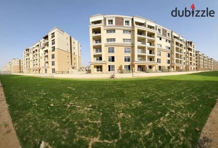 Under Market price an apartment 3 bedrooms with garden at half price in - Sarai Compound Mostakbal City