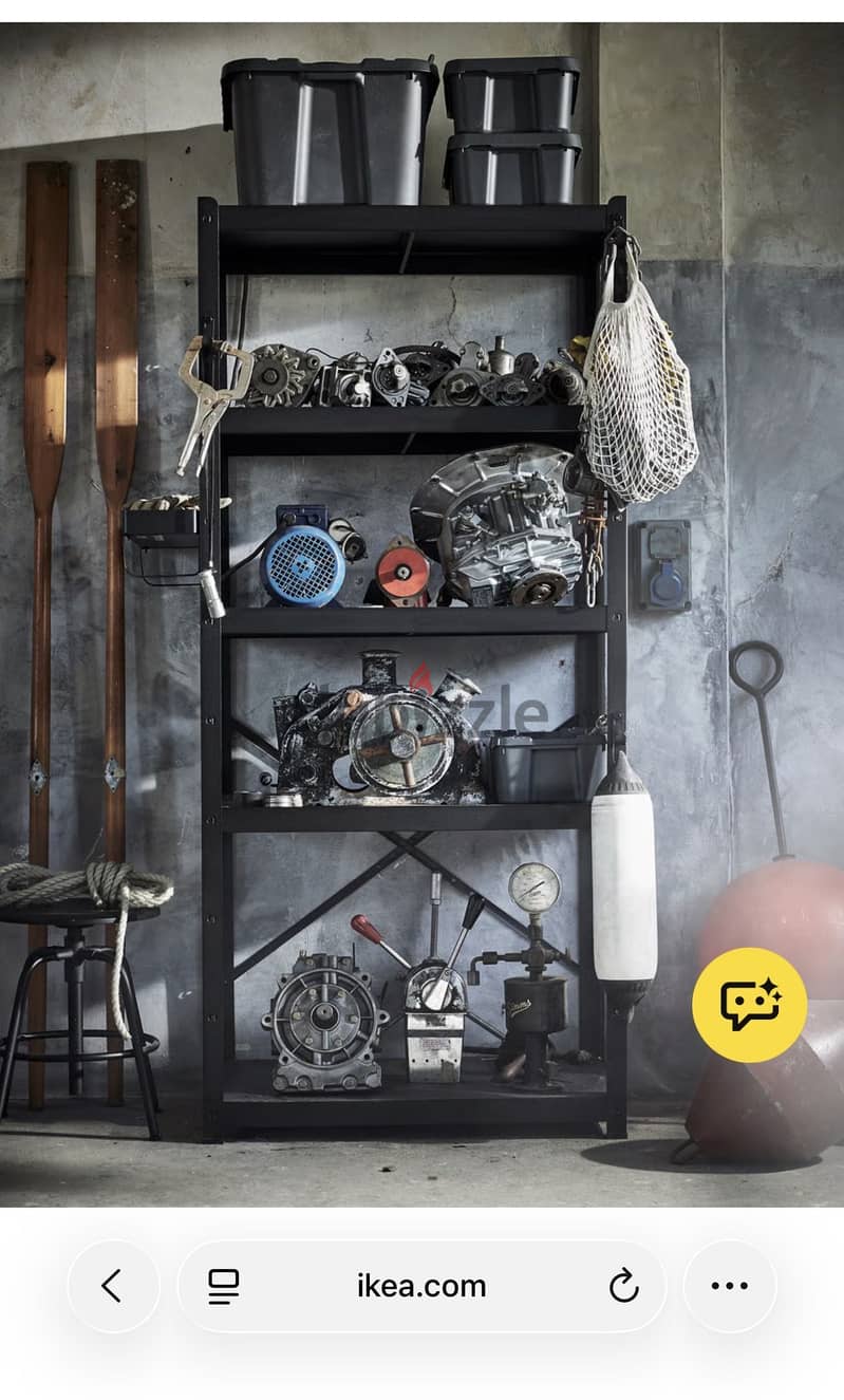 IKEA black shelve units 1