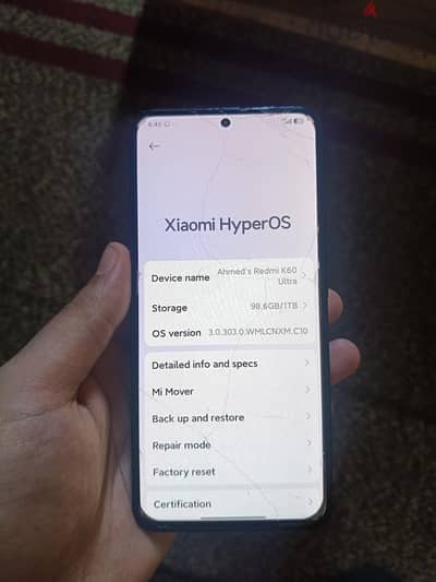 REDMI K60 ULTRA ONE TERA