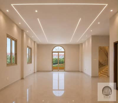 A complete villa for rent in Al Yasmin 7, First Settlement, divided into 5 apartments and 2 duplexes, with modern finishing. Suitable for large compan