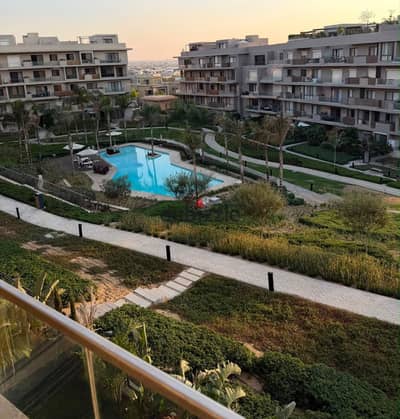 Elegant Fully Furnished Apartment for Rent at SODIC VILLETTE | 160 sqm | 2 Bedrooms + Nanny's Room | Pool & Landscape View