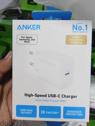 شاحن أنكر سيليكت (Anker Select 20W USB-C High Speed Charger) بأرخص سعر