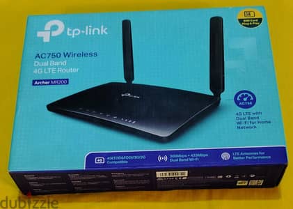 راوتر هوائي  4G LTE tb link  بيشغل جميع الشبكات بكرتونتة بكل حاجتة
