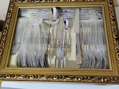 طقم معالق وشوك وسكاكين باڤاريا الماني جديد 86 قطعه طقم معالق وشوك وسكاكين باڤاريا الماني جديد 86 قطعه