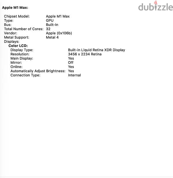 MacBook Pro 16inch m1 max 6