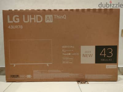 شاشة LG 43 بوصة 4K Smart UHD AI موديل 43UR78 كسر زيرو 2023