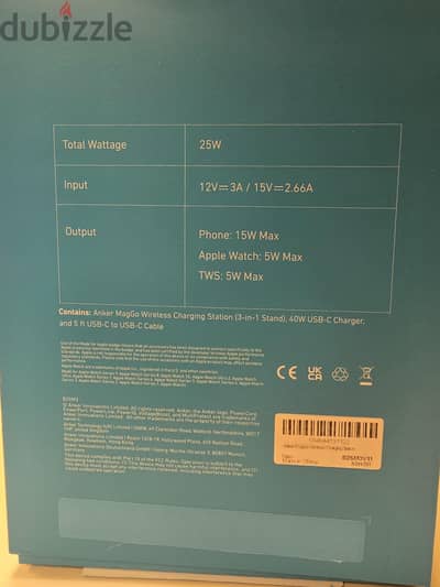 Anker MagGo 3-in-1 Wireless Charging شاحن لاسلكي أصلي