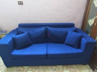 كنبة كحلى مقاش 2  متر  قماش وتنجيد جديد