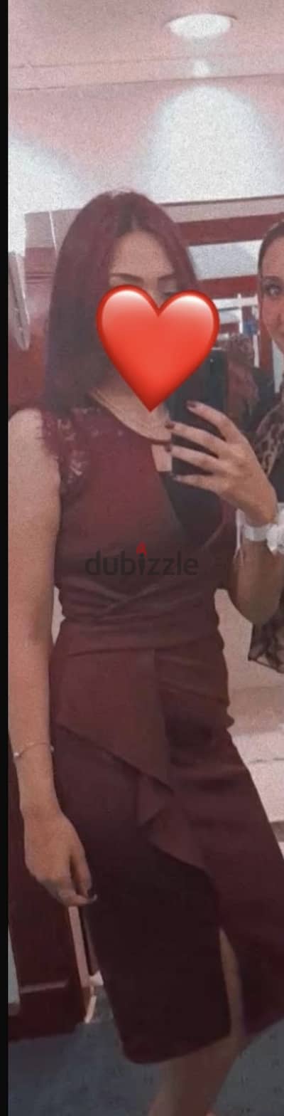 Lipsy burgundy dress