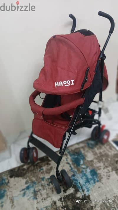 عربة اطفال كروتش، احمر نبيذي