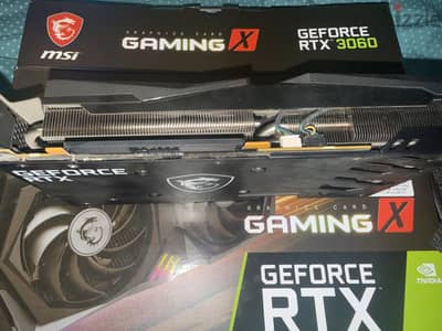 MSI GeForce RTX 3060 Gaming X 12GB GDDR6