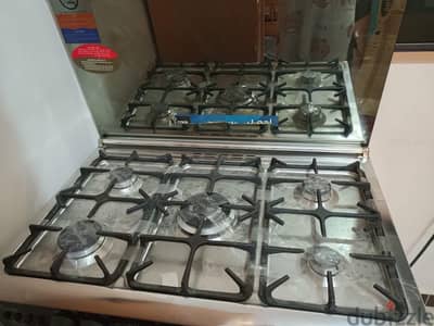 بتوجاز i cook ٥ شعله زهر استعمال خفيف شوايه ومروحه ممتاز جدا