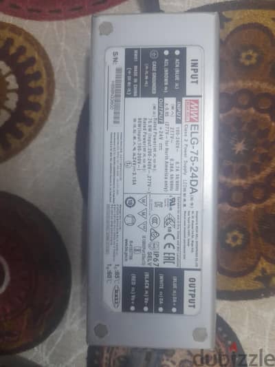 ​Mean Well LED Driver 24V 75W (ELG-75-24DA)
