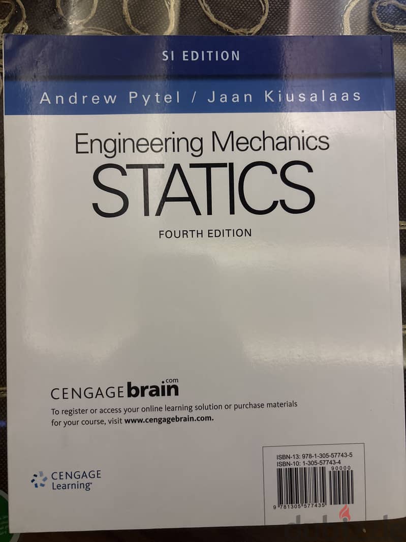 Engineering Mechanics: Statics – SI Edition – 4th Edition – Like New 1
